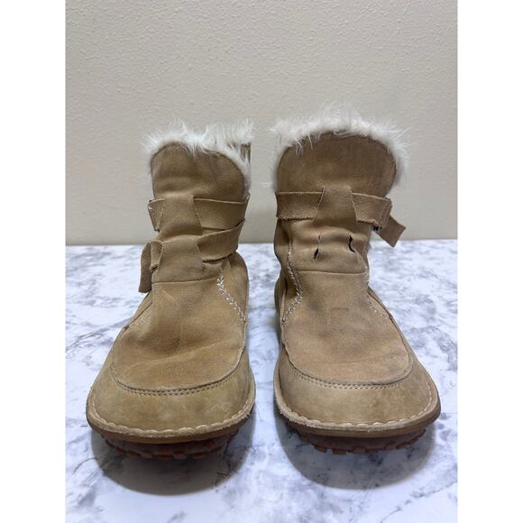 Sorel Tootega Thinsulate Insulation NL1460-261 Tan Suede Faux Boots 6.5 Lining - Picture 5 of 13